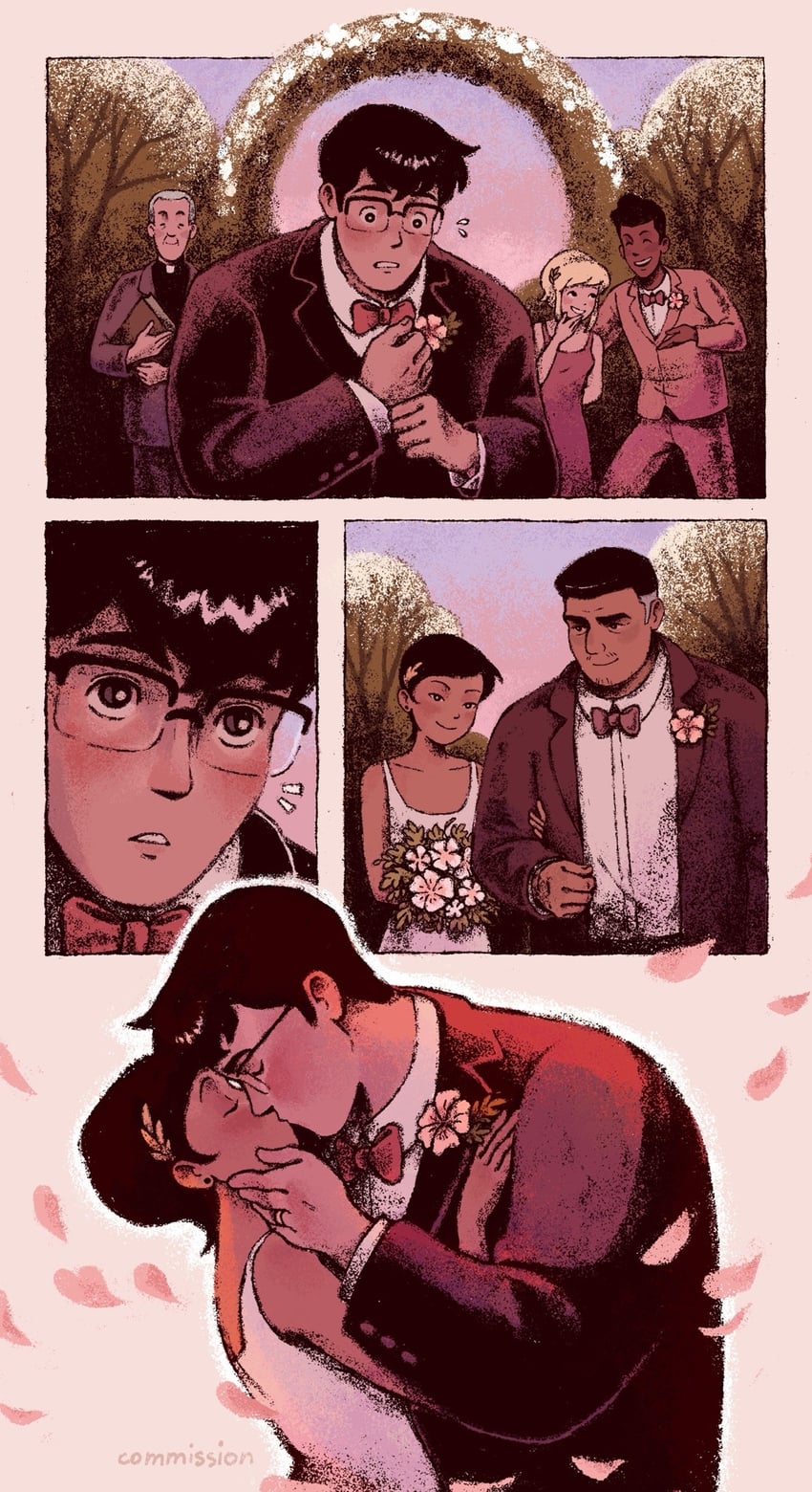 clark kent, supergirl, lois lane, jimmy olsen, and sam lane (dc comics and 2 more) drawn by d-e-r-i