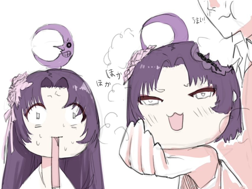 sensei and yukari (blue archive and 1 more) drawn by inkun