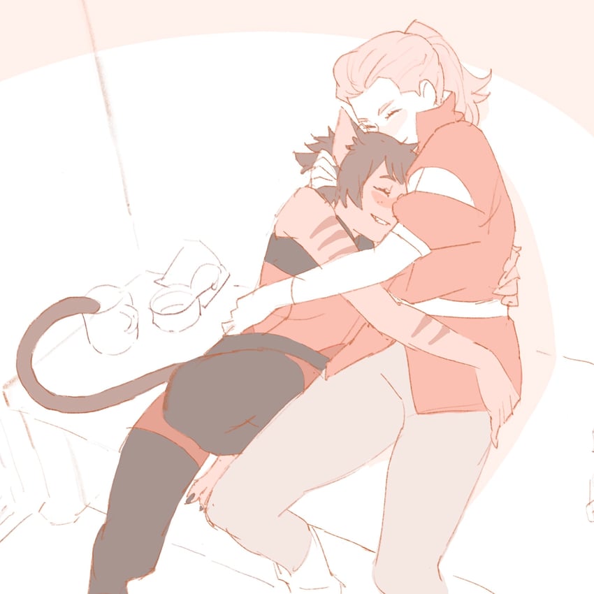 catra and adora (she-ra and the princesses of power) drawn by 55bata6rou