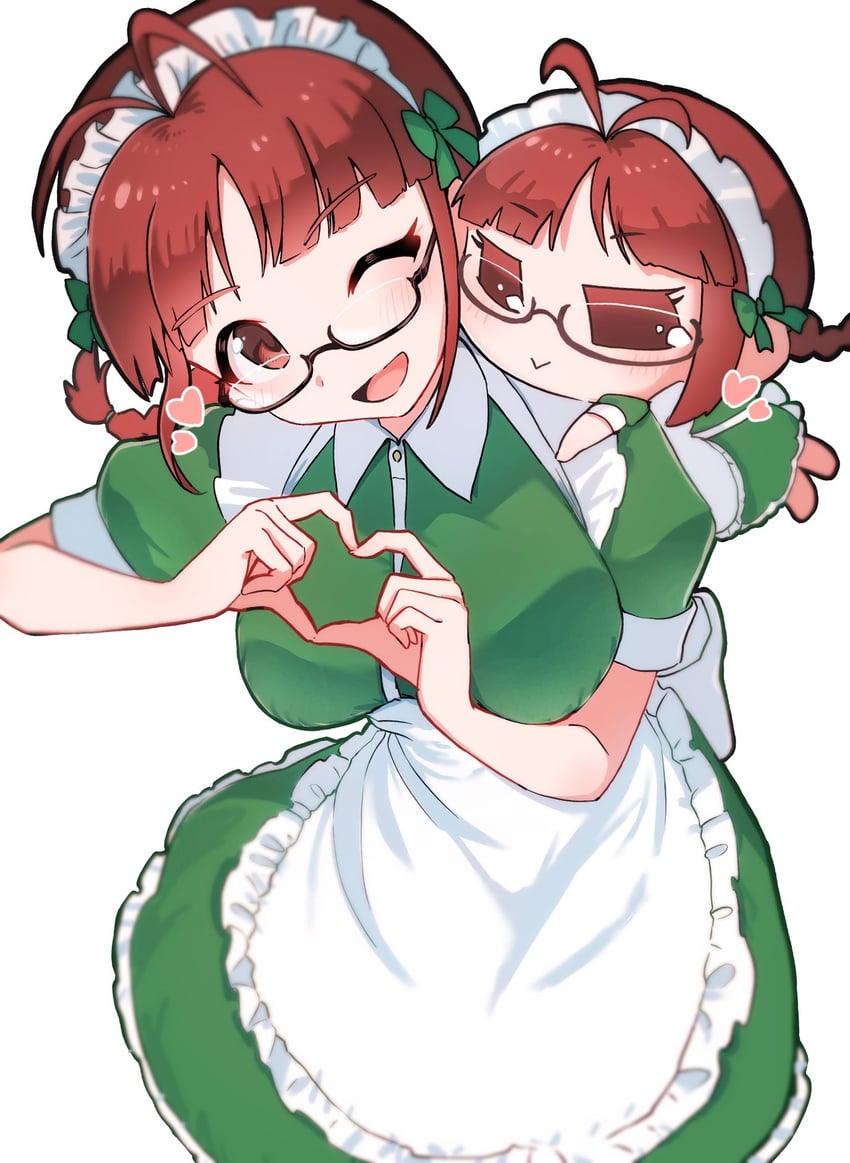 akizuki ritsuko and chicchan (idolmaster and 2 more) drawn by miyagi