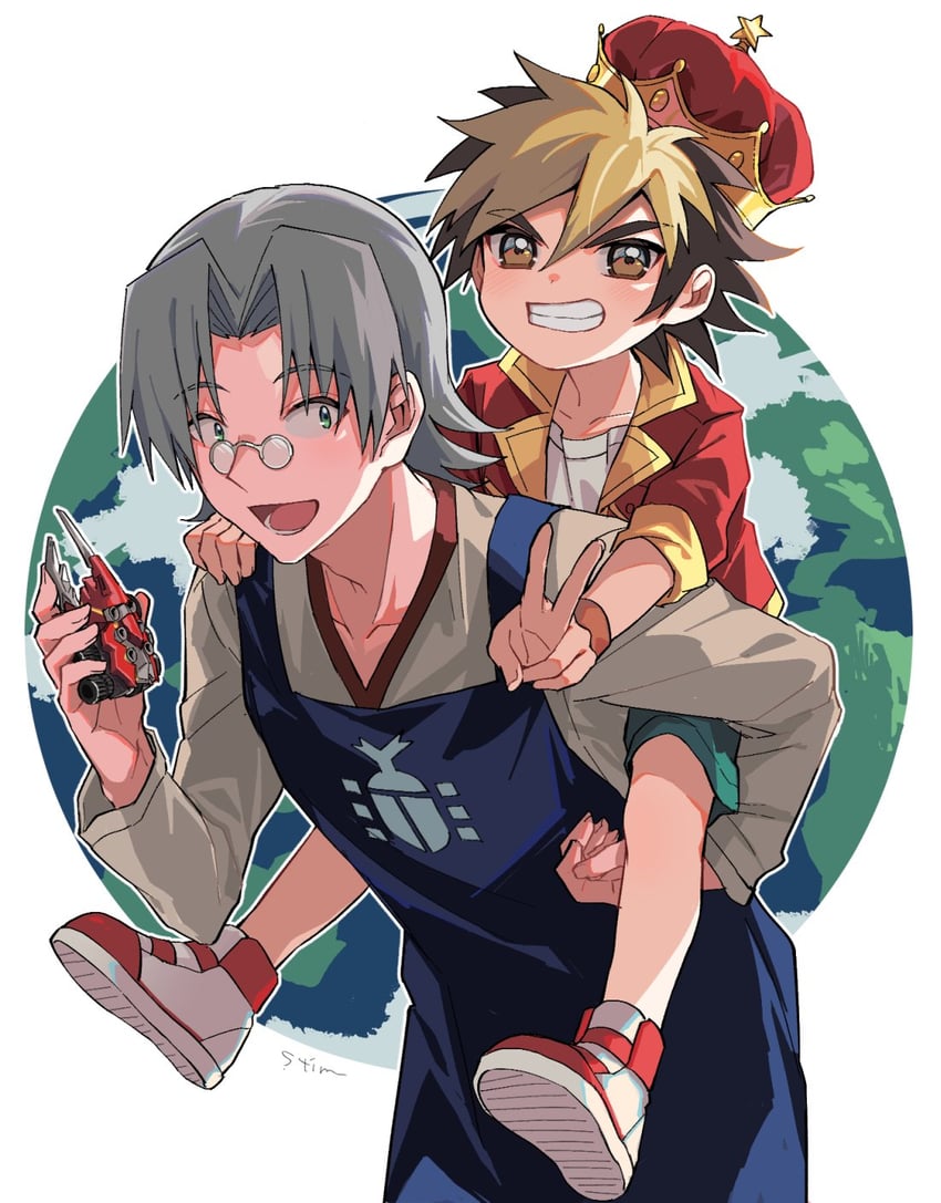 amanogawa ryuusei, tomcat red beetle, and andou loid (jinzou konchuu kabutoborg vxv) drawn by kuroda_(kuro_yyy)
