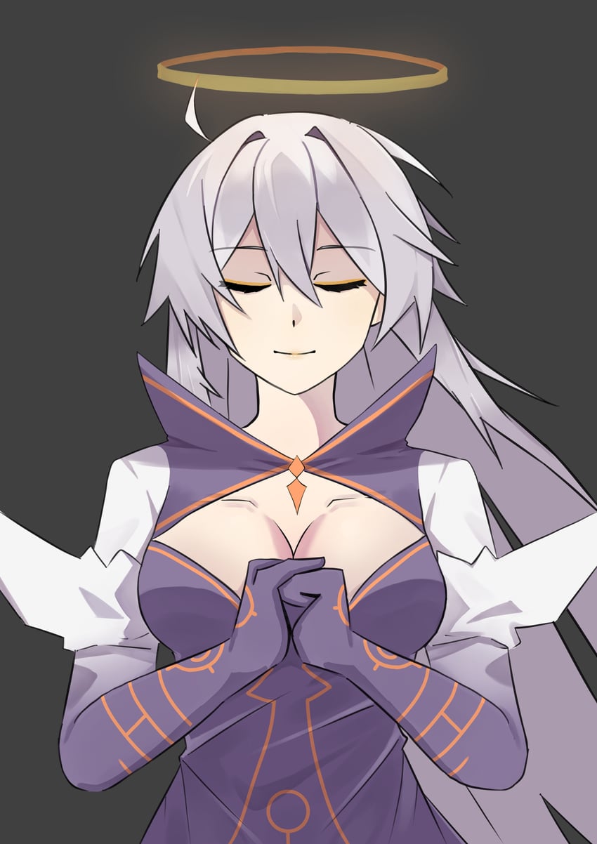 kiana kaslana and herrscher of the end (honkai and 1 more) drawn by valgungap