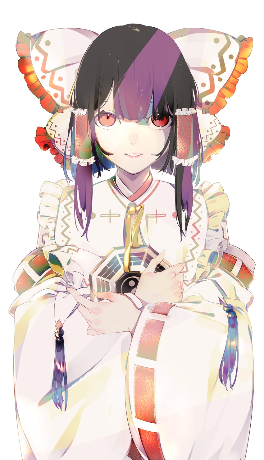 hakurei reimu and white-reimu (touhou and 1 more) drawn by yonemuro
