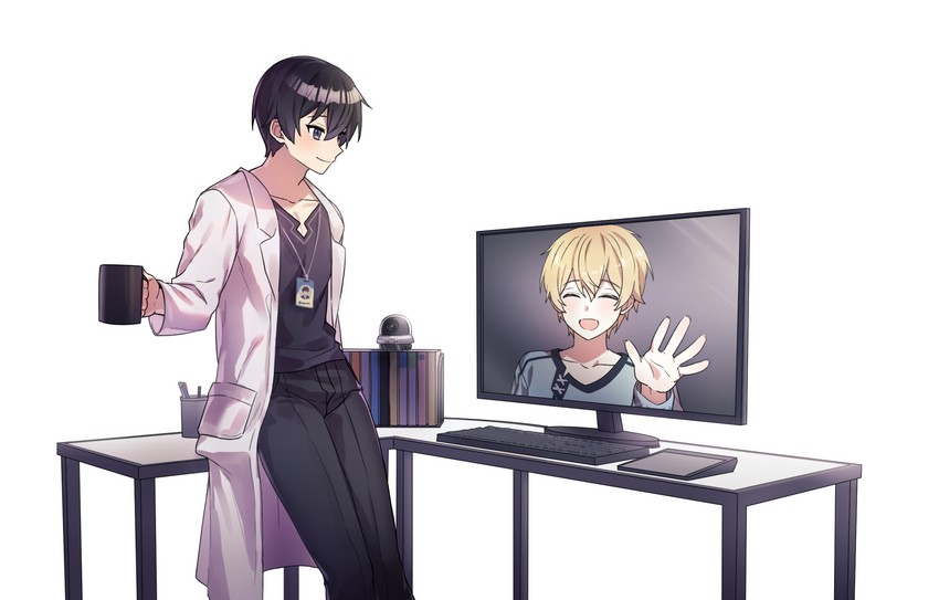 kirito and eugeo (sword art online) drawn by ryeonghwa