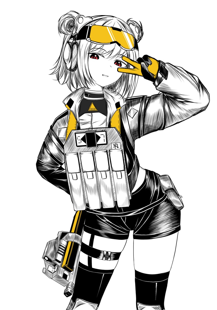 p90 (girls' frontline and 1 more) drawn by f4_u