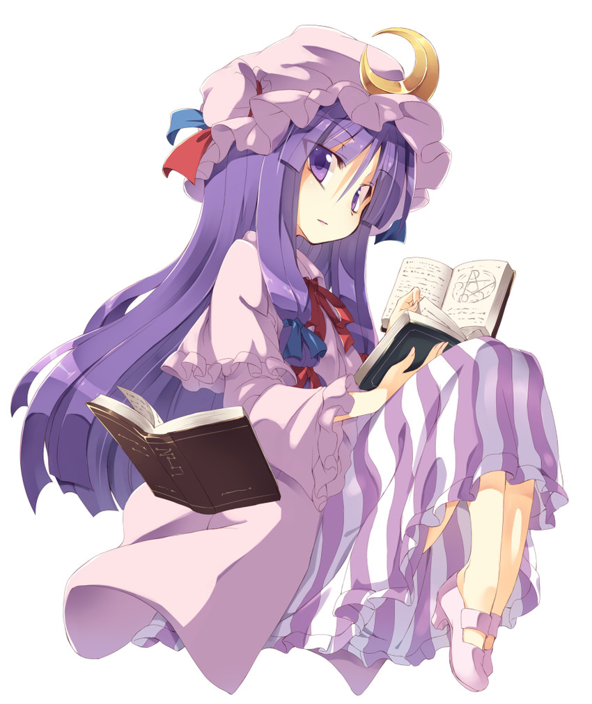 patchouli knowledge (touhou) drawn by satou_kibi