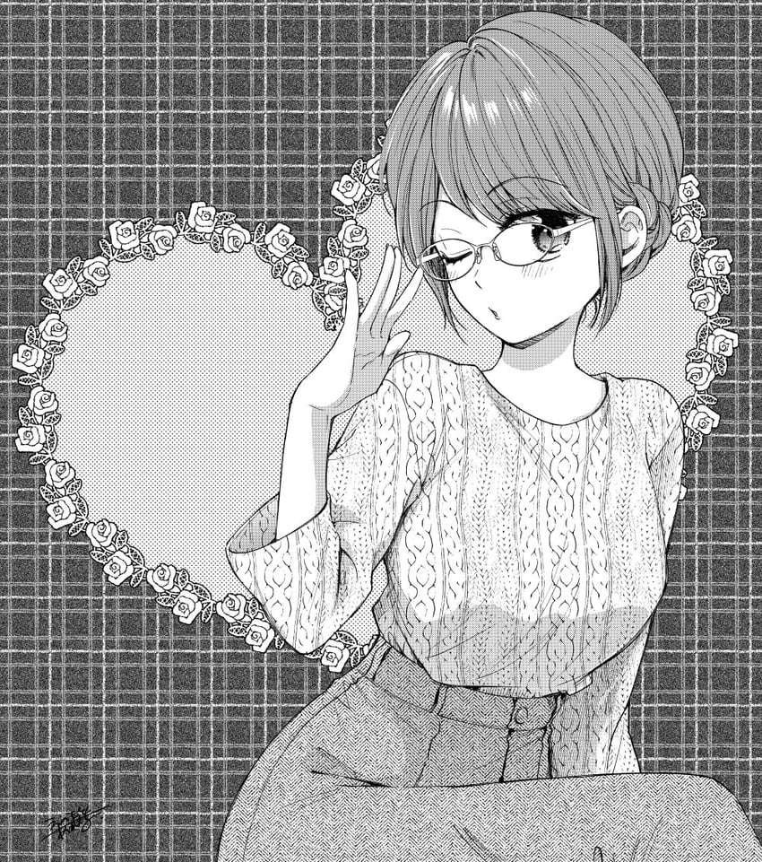mitsuya yui (kono kaisha ni suki na hito ga imasu) drawn by akmr_enmt