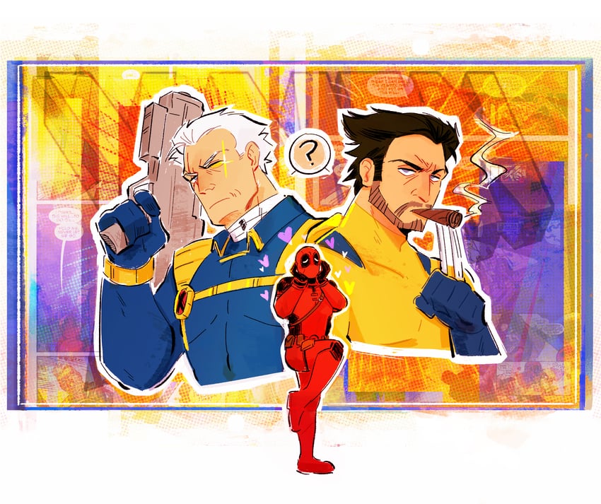 wolverine, deadpool, and cable (marvel and 6 more) drawn by seadeepspace