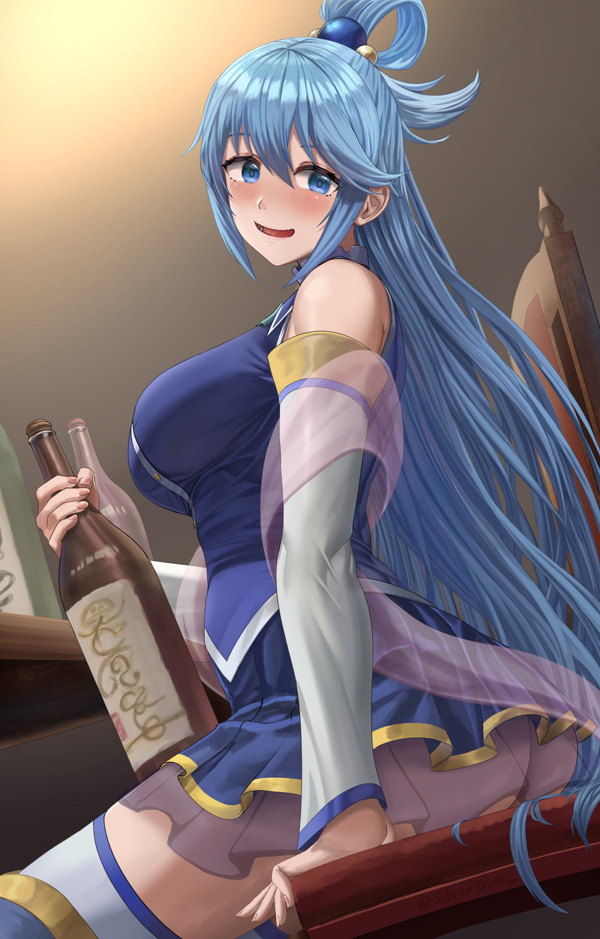aqua (kono subarashii sekai ni shukufuku wo!) drawn by silvertsuki