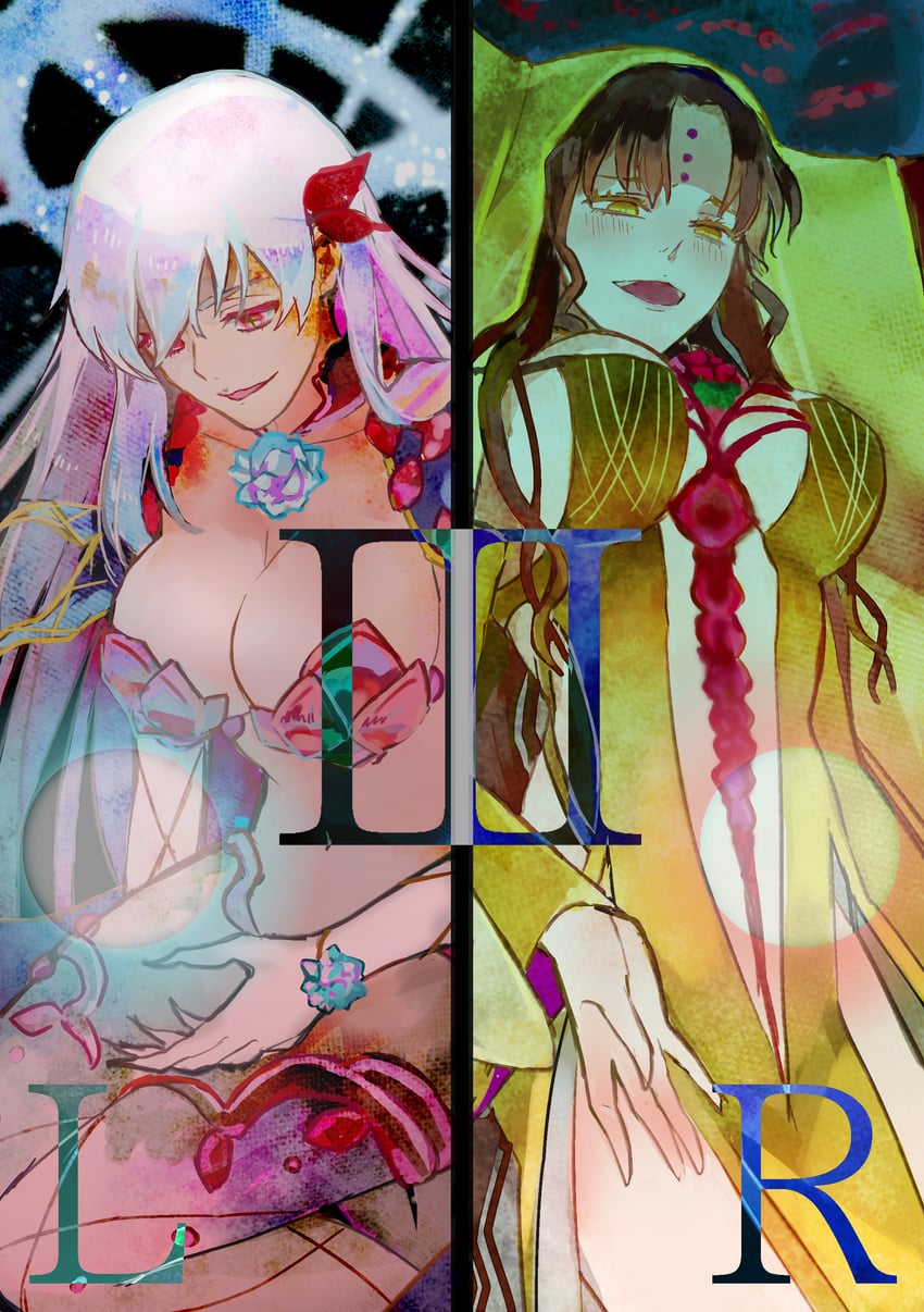 sessyoin kiara and kama (fate and 1 more) drawn by gikgikgik