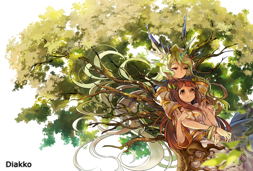 kagari atsuko and diana cavendish (little witch academia) drawn by lan_chuan_huo_dao