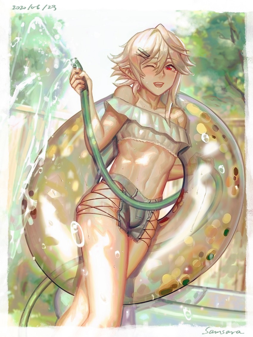 male corrin (fire emblem and 2 more) drawn by samsara_(shuukeura)