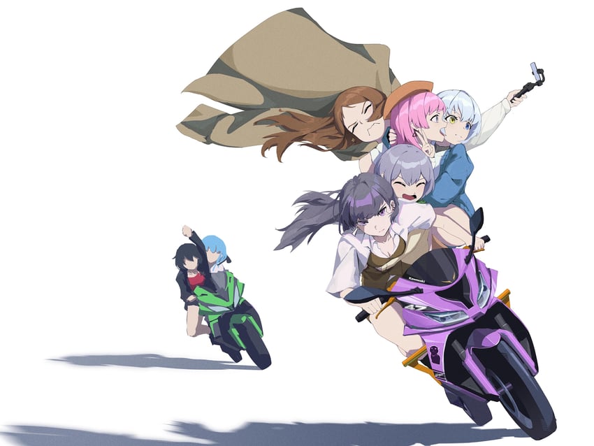 chihaya anon, togawa sakiko, nagasaki soyo, shiina taki, yahata umiri, and 2 more (bang dream! and 1 more) drawn by user_hssa2843