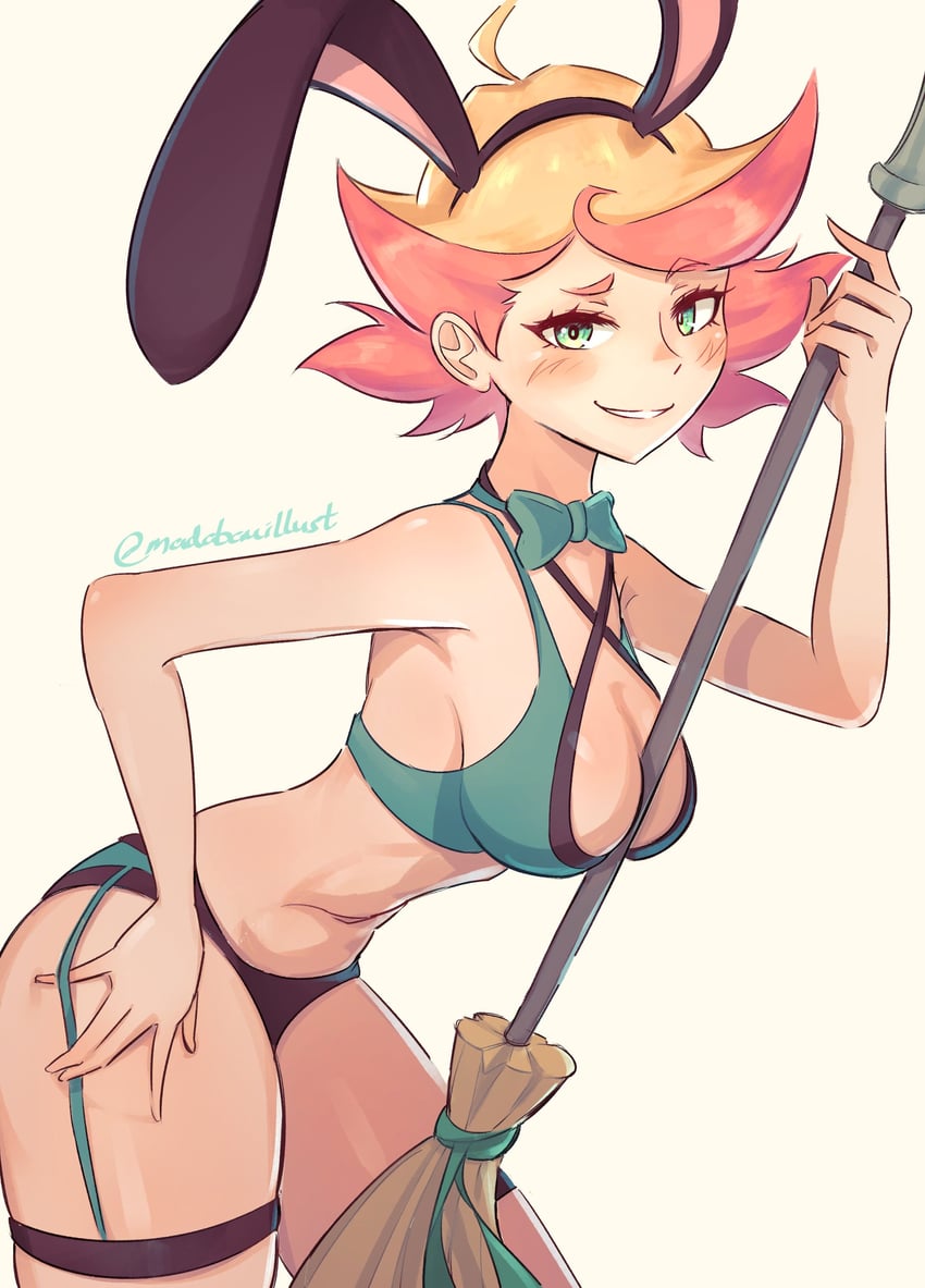 amanda o'neill (little witch academia and 1 more) drawn by madabau