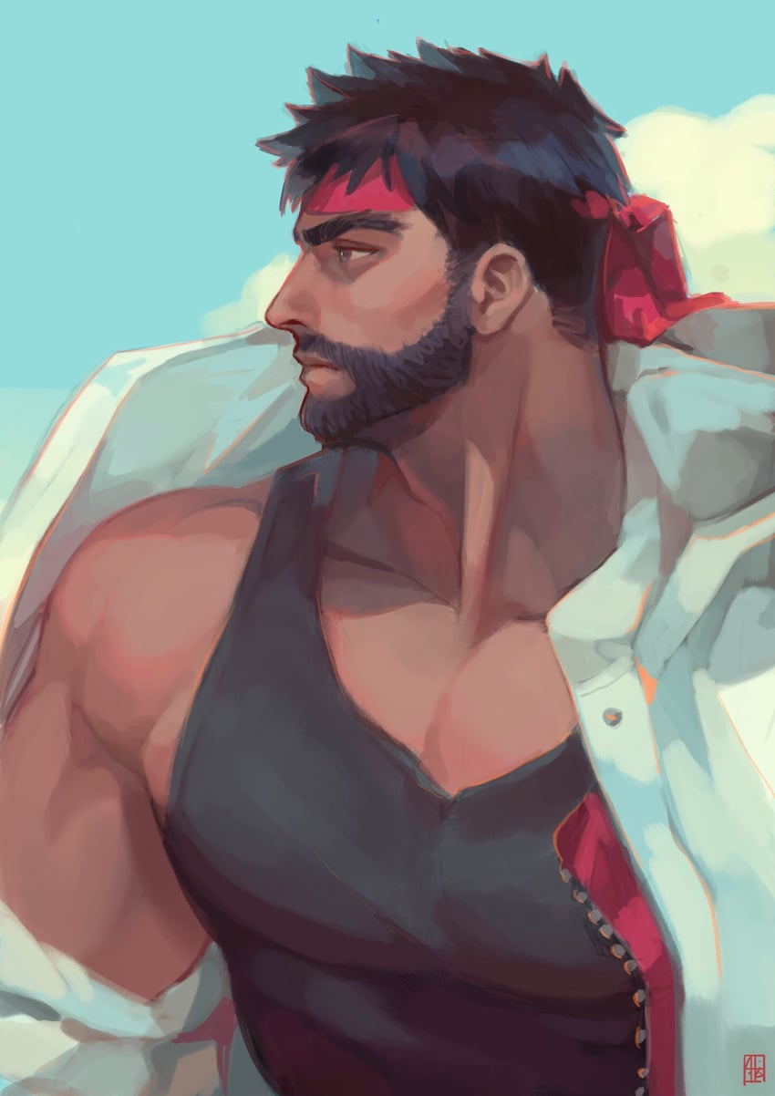 ryu (street fighter and 1 more) drawn by absolum_art