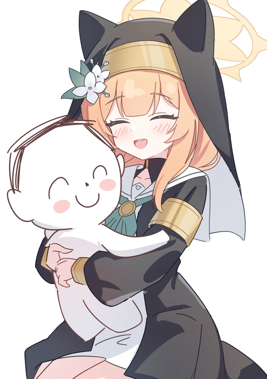 sensei, doodle sensei, and mari (blue archive) drawn by nonddu