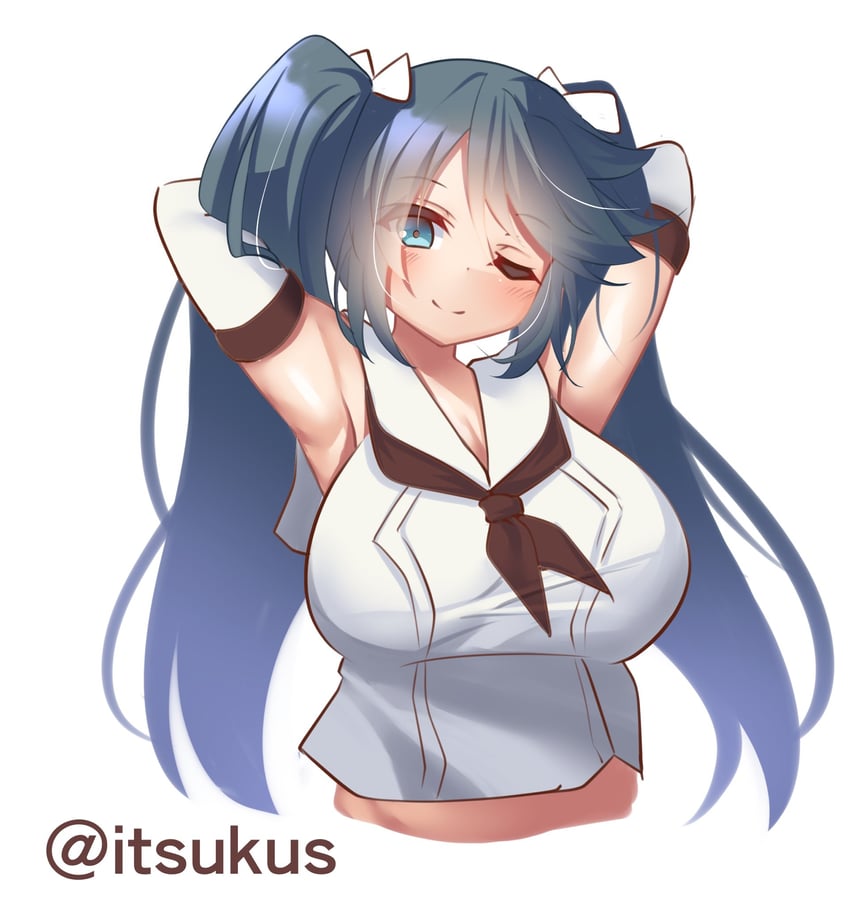 isuzu and isuzu kai ni (kantai collection) drawn by miyajima_(anthem-anthem)