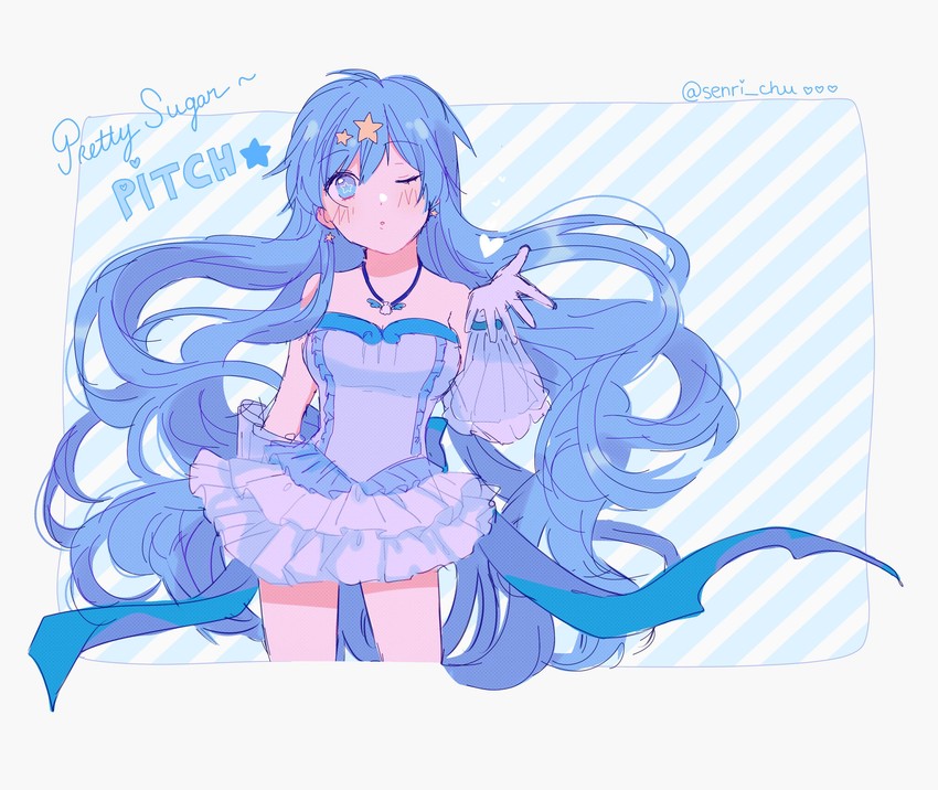 houshou hanon (mermaid melody pichi pichi pitch) drawn by senri_chu