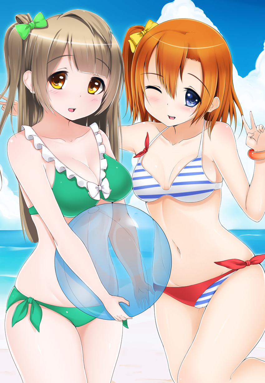 minami kotori and kosaka honoka (love live! and 1 more) drawn by yuna_(spn28u79)