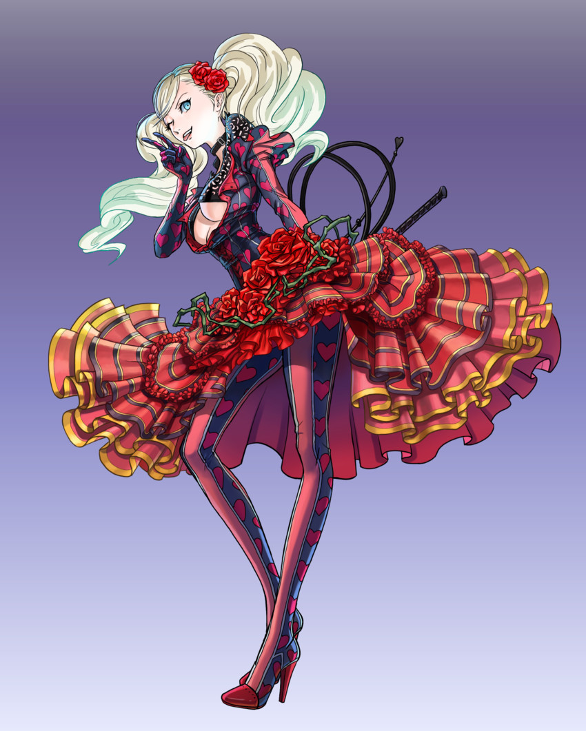 takamaki anne and carmen (persona and 1 more) drawn by komusubi