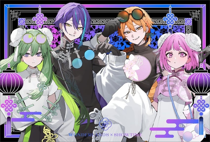 ootori emu, tenma tsukasa, kusanagi nene, and kamishiro rui (project sekai) drawn by sakusya2honda