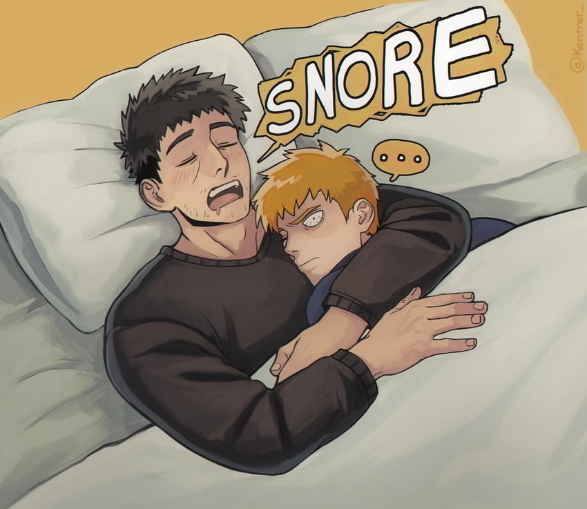 reigen arataka and serizawa katsuya (mob psycho 100) drawn by kentret