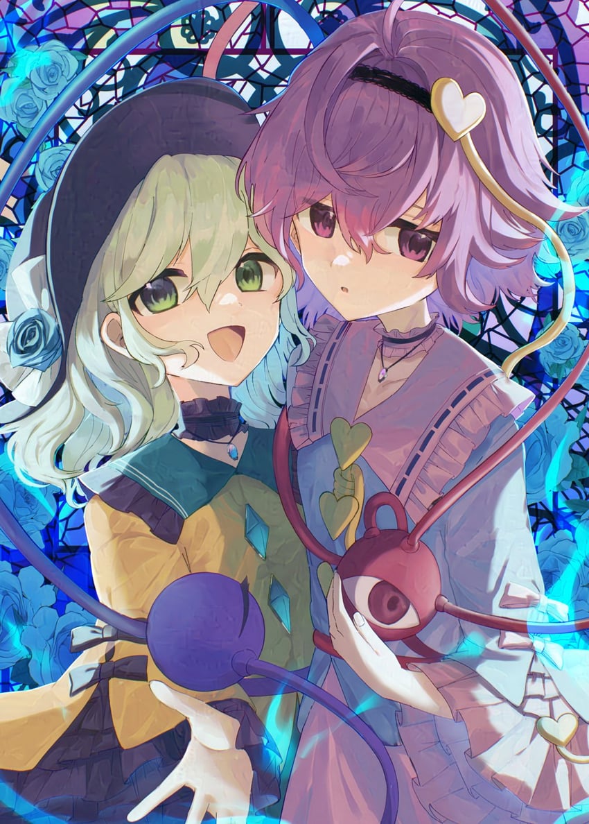 komeiji koishi and komeiji satori (touhou) drawn by tsukikusa