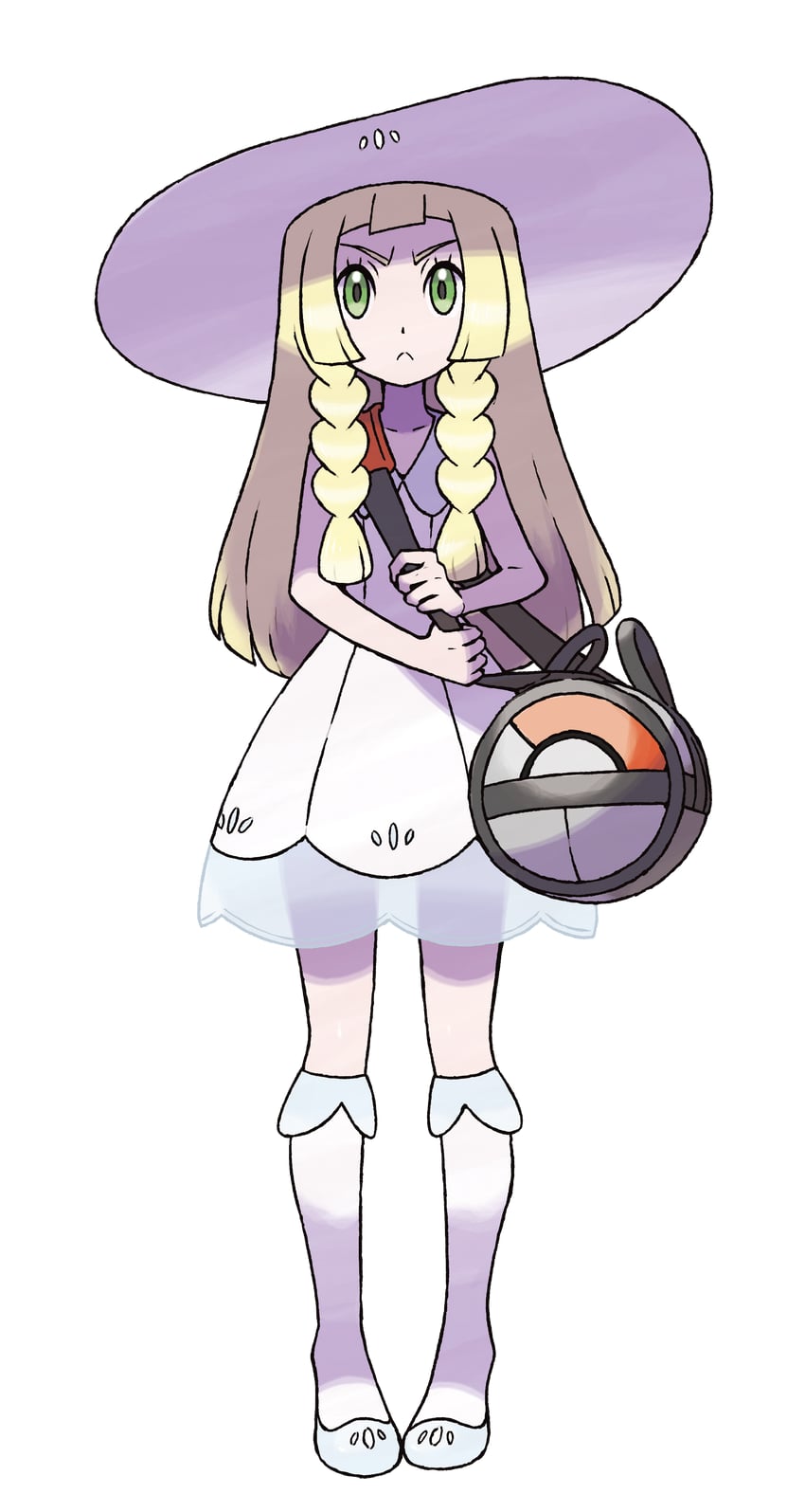 lillie (pokemon and 1 more) drawn by sugimori_ken