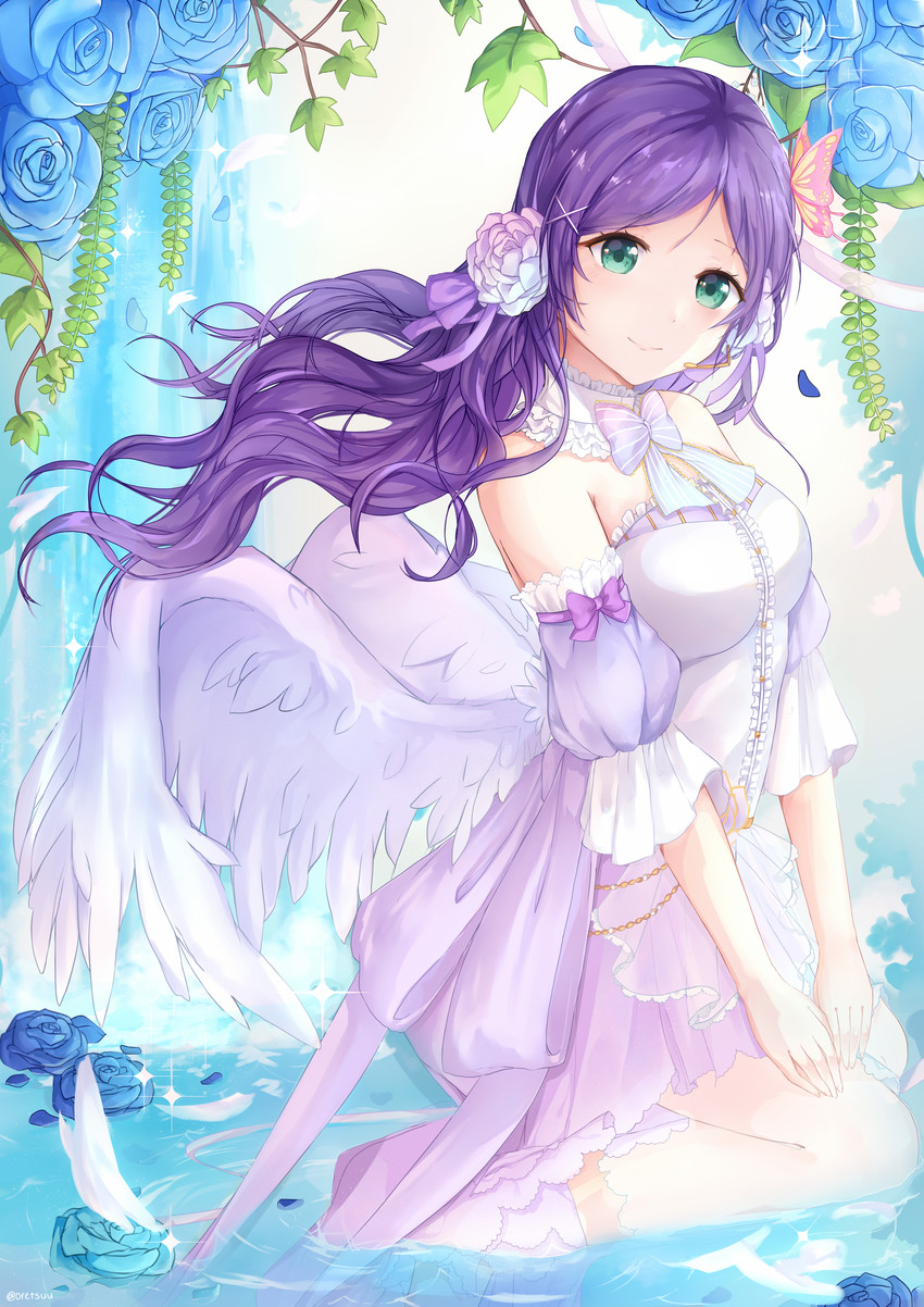 tojo nozomi (love live! and 2 more) drawn by oretsuu