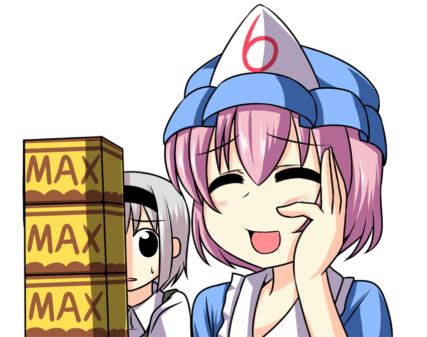 konpaku youmu and saigyouji yuyuko (touhou) drawn by nishi_koutarou