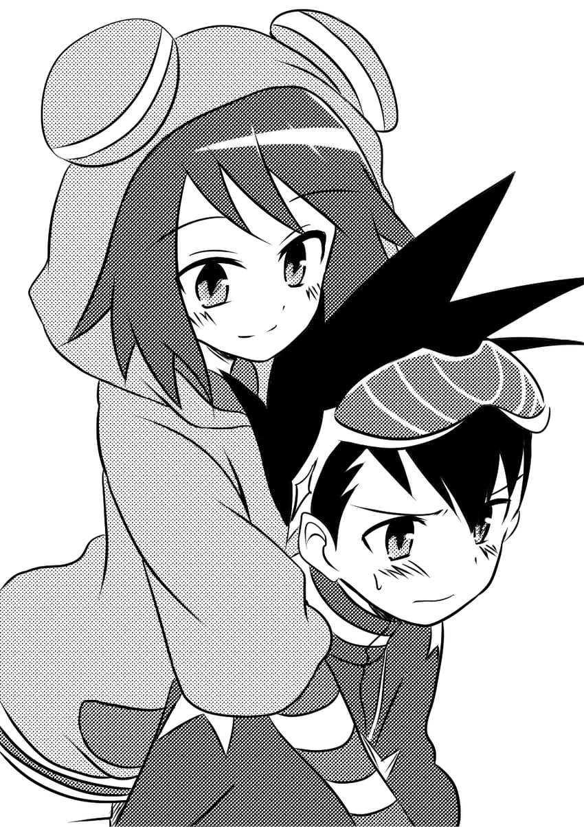 sonia strumm and geo stelar (mega man and 1 more) drawn by curakuru
