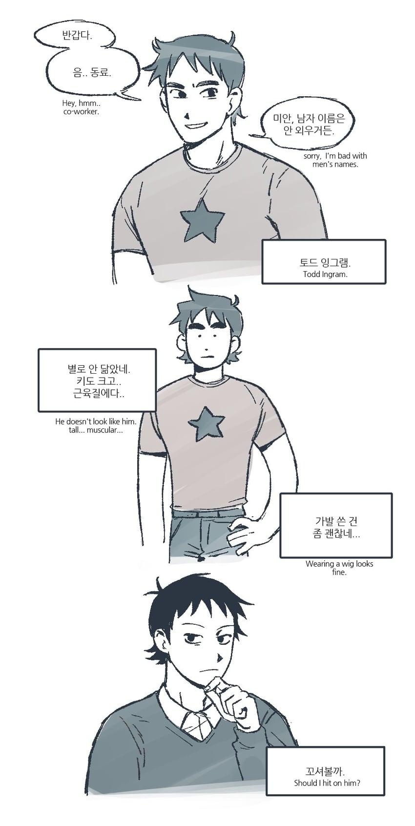 scott pilgrim, wallace wells, and todd ingram (scott pilgrim and 1 more) drawn by 24_jabtang