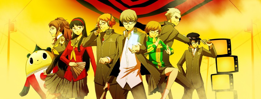 narukami yu, shirogane naoto, satonaka chie, kujikawa rise, amagi yukiko, and 3 more (persona and 1 more) drawn by fujino_miyabi