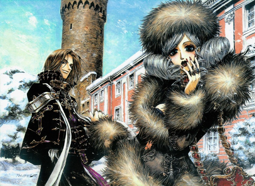 helga von vogelweide and antonio borgia (trinity blood) drawn by shibamoto_thores