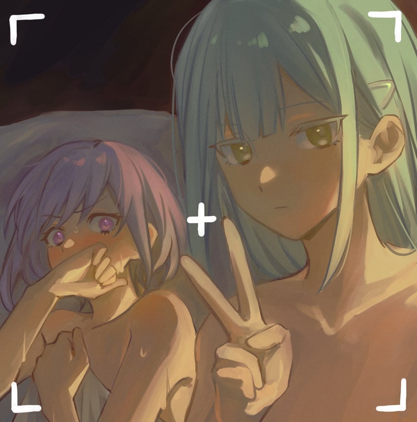 wakaba mutsumi and yuutenji nyamu (bang dream! and 1 more) drawn by elan_ouo