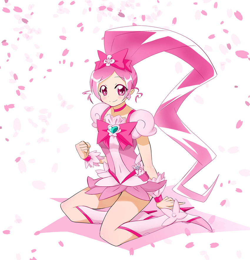 hanasaki tsubomi and cure blossom (precure and 1 more) drawn by yokoshima_(euphoria)