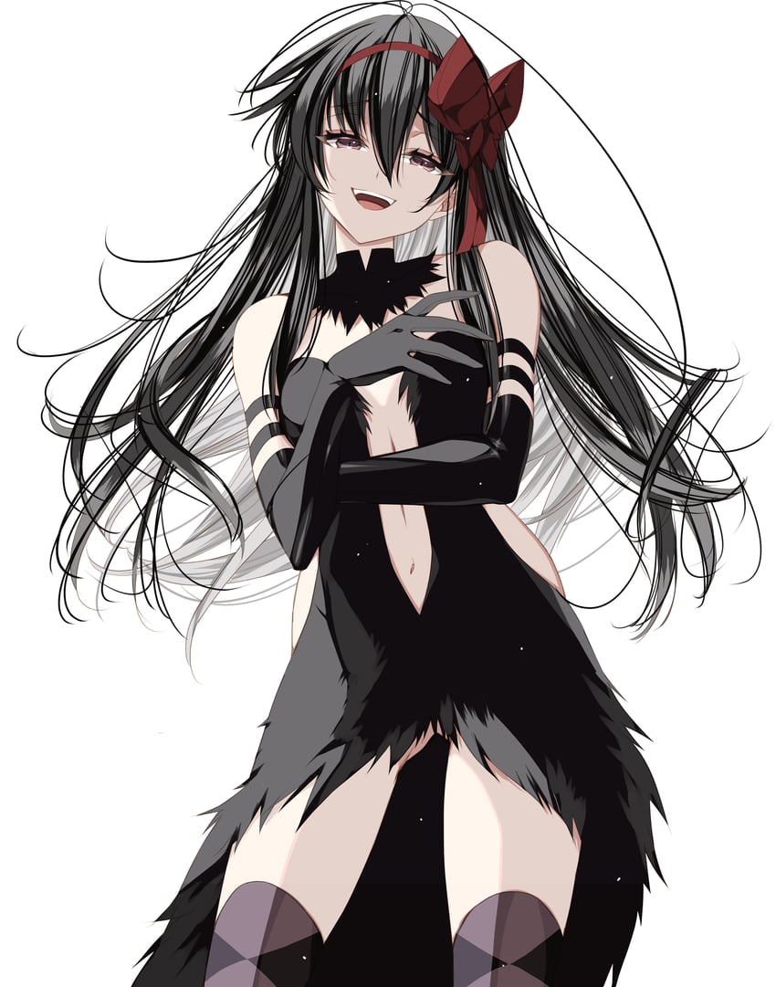 akemi homura and akuma homura (mahou shoujo madoka magica and 1 more) drawn by misteor