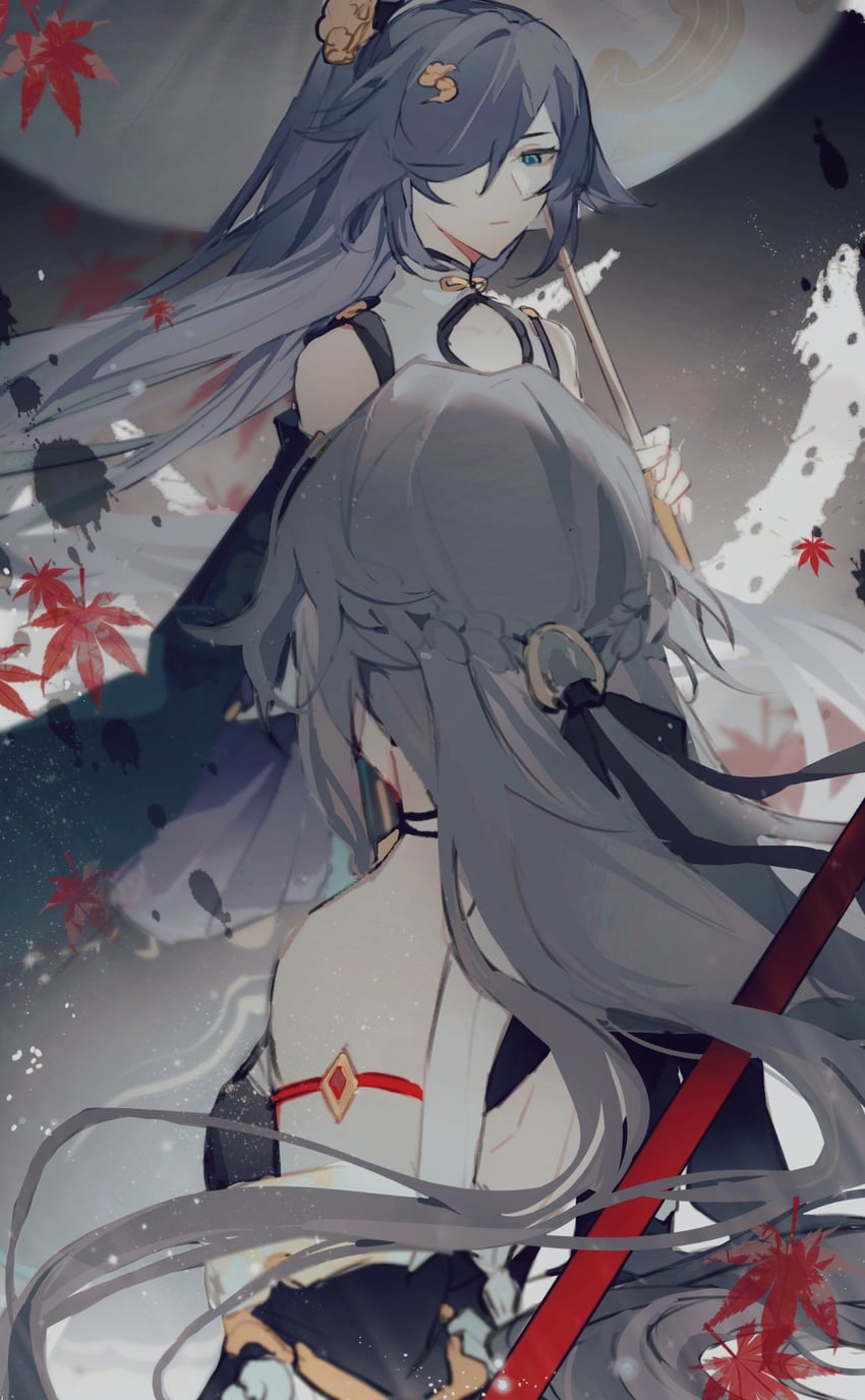 fu hua and herrscher of sentience (honkai and 1 more) drawn by haruka_(rsyaooooo)