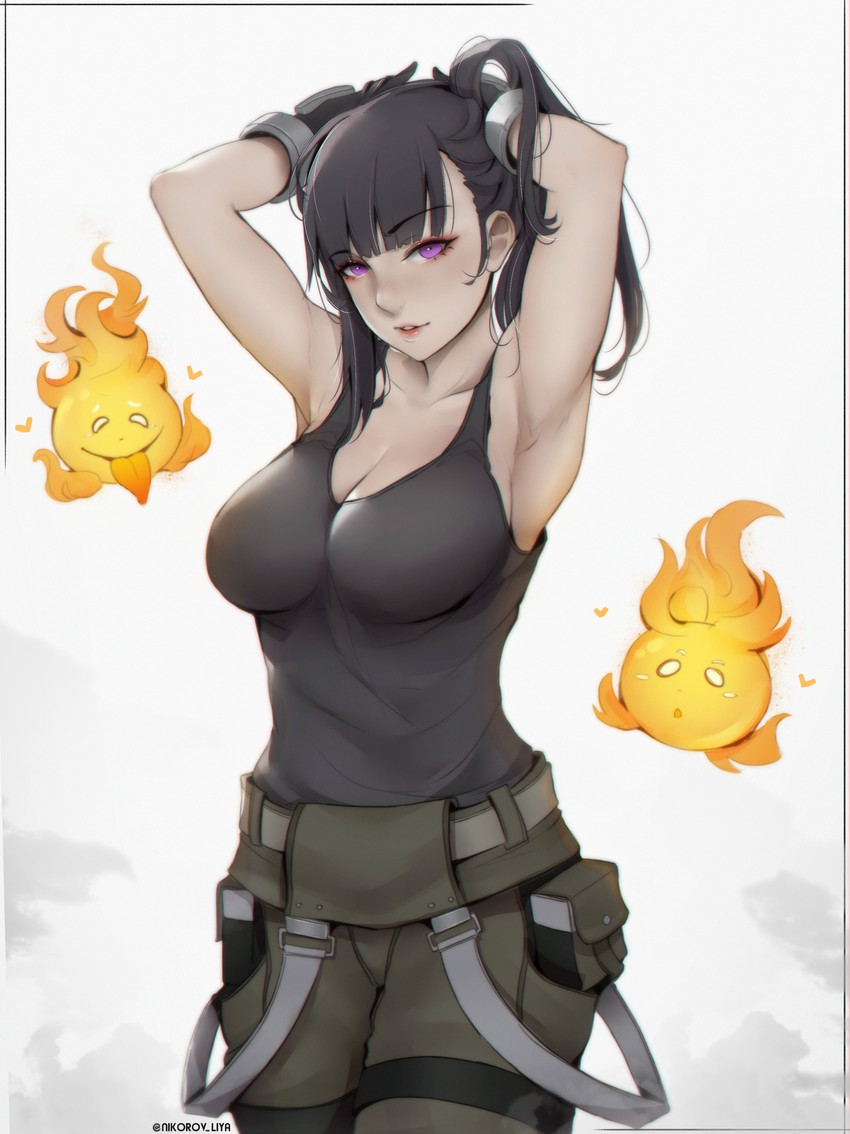 maki oze (en'en no shouboutai) drawn by liya_nikorov