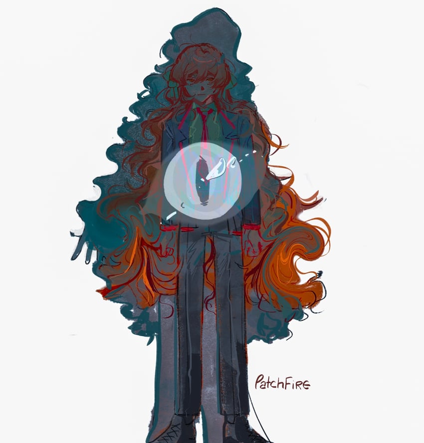 ishmael, ahab, and the pallid whale (project moon and 1 more) drawn by patchfire