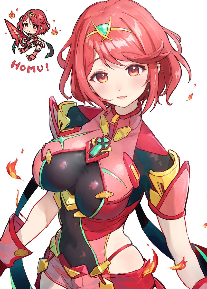 pyra (xenoblade chronicles and 1 more) drawn by takeashiro