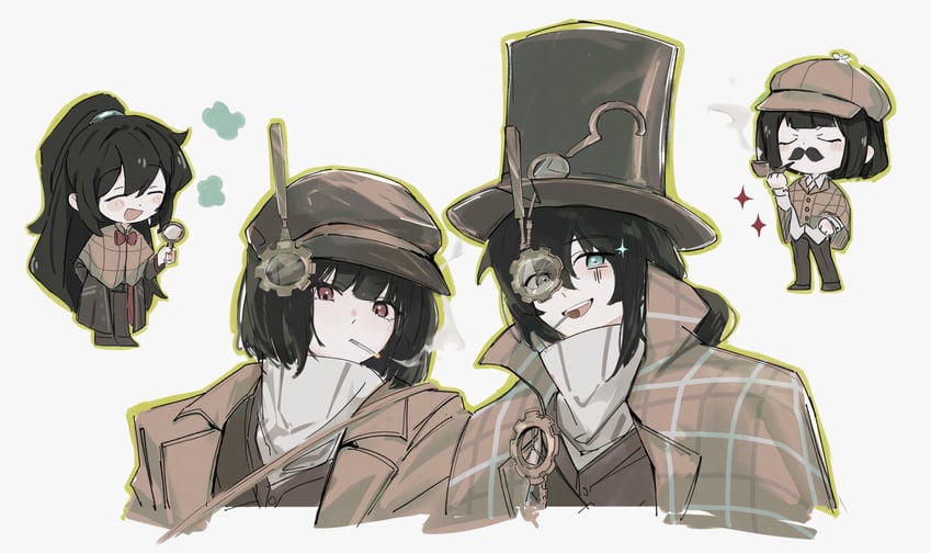 hong lu and ryoshu (project moon and 1 more) drawn by munh422