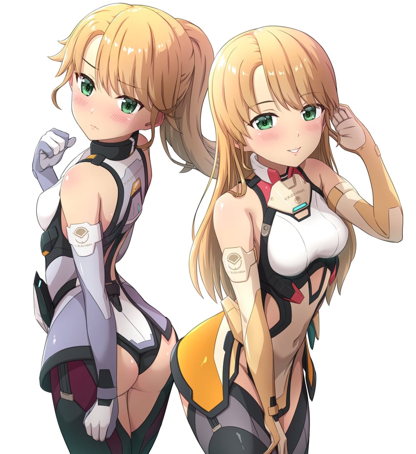 kotomura akane and kotomura amane (alice gear aegis) drawn by hutokumi