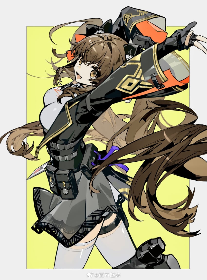 type 97 and jiangyu (girls' frontline and 1 more) drawn by libuqilai