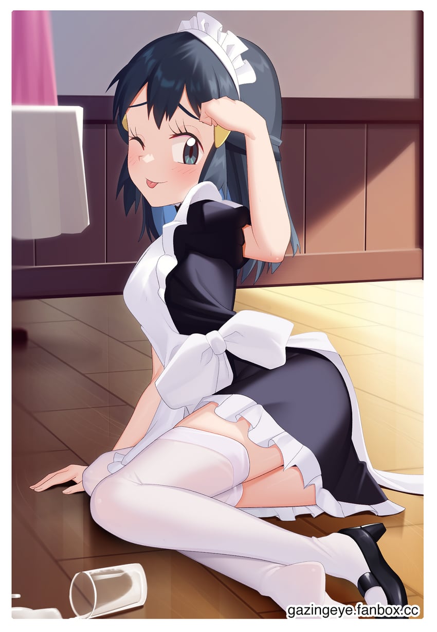 dawn (pokemon and 1 more) drawn by gazing_eye