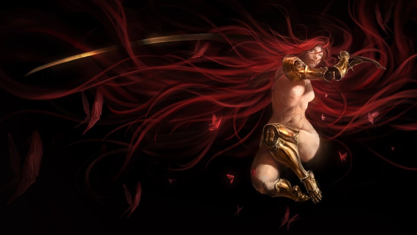 malenia blade of miquella and malenia goddess of rot (elden ring) drawn by caio_santos