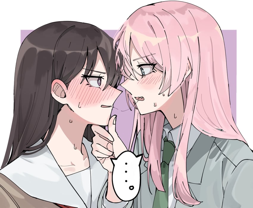 chihaya anon and shiina taki (bang dream! and 1 more) drawn by nanami_(nunnun_0410)
