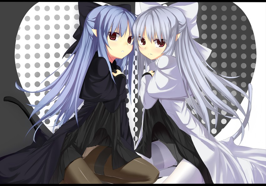 len and white len (tsukihime and 1 more) drawn by ban_(bannyata)