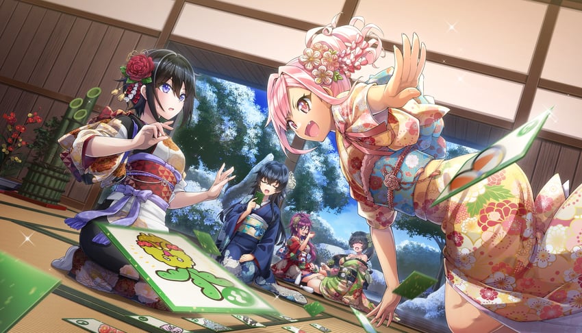 yamaba yume, suminoe shion, kurenashi yuuri, urami kana, and hagane otsuki (dolphin wave) drawn by ootomo_takuji