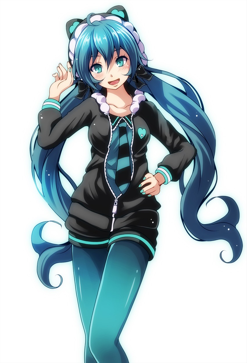 hatsune miku (vocaloid and 2 more) drawn by tsukishiro_saika